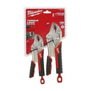 Milwaukee 2PC TORQUE LOCK Curved Jaw Locking Pliers Set