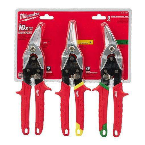 Milwaukee 48-22-4533 3 Piece Aviation Snip Set