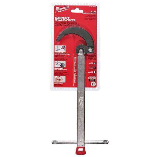 Milwaukee 48-22-7002 BASIN WRENCH - 2.5" CAPACITY