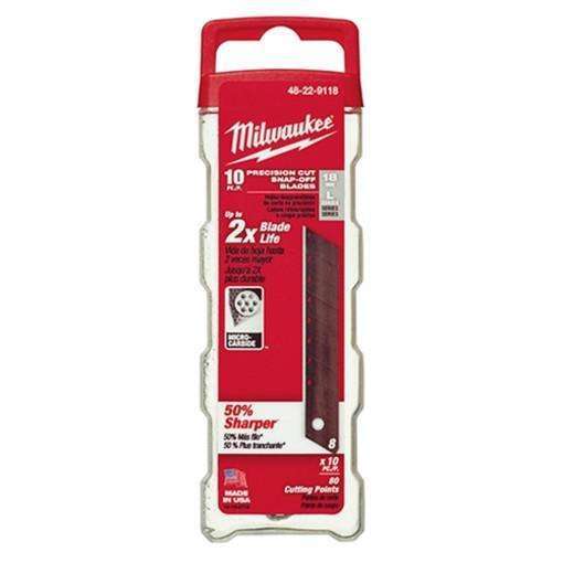 Milwaukee 48-22-9118 18mm Precision Snap Blades (10 PK)