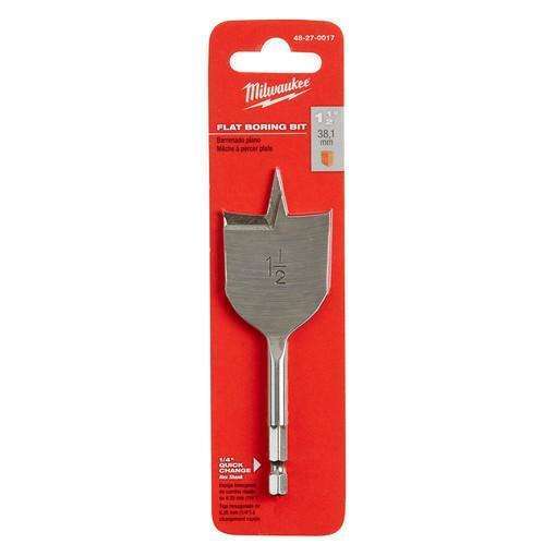 Milwaukee 48-27-0017 1-1/2" x 4.5" Flat Boring Bit