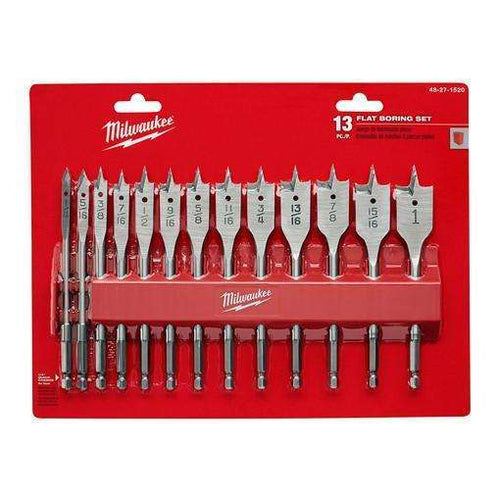 Milwaukee 48-27-1520 13 Piece Flat Boring Bit Set