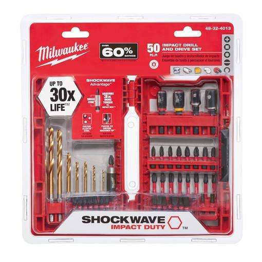 Milwaukee 48-32-4013 Shockwave Duty Driver Bit Set 50 Pc