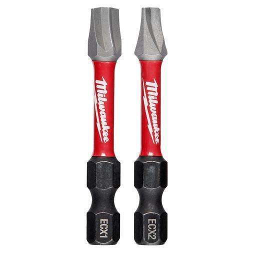 Milwaukee 48-32-4443 SHOCKWAVE 2PC 2" ECX Impact Bit Set