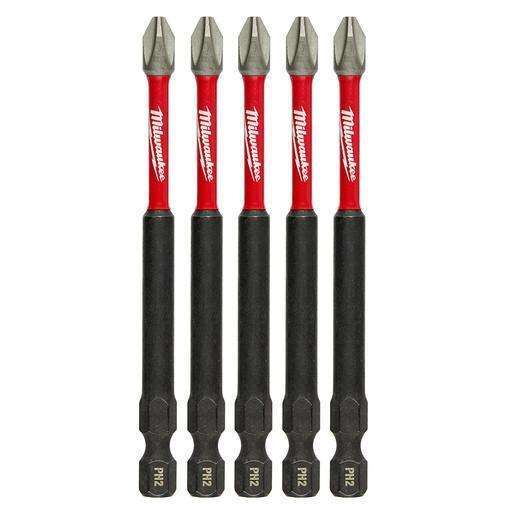 Milwaukee 48-32-4564 SHOCKWAVE 3.5" PH2 Impact Bit 5PK