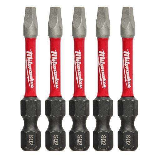 Milwaukee 48-32-4606 SHOCKWAVE 2" SQ2 Impact Bit 5PK