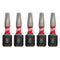 Milwaukee 48-32-4621 SHOCKWAVE 1" SQ1 Impact Bit 5PK