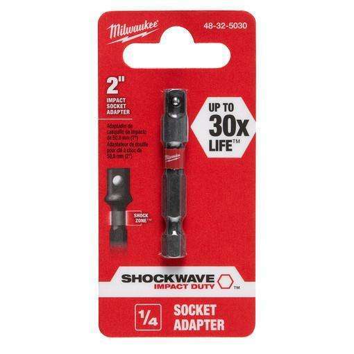 Milwaukee 48-32-5030 SHOCKWAVE 1/4" Impact Socket Adapter