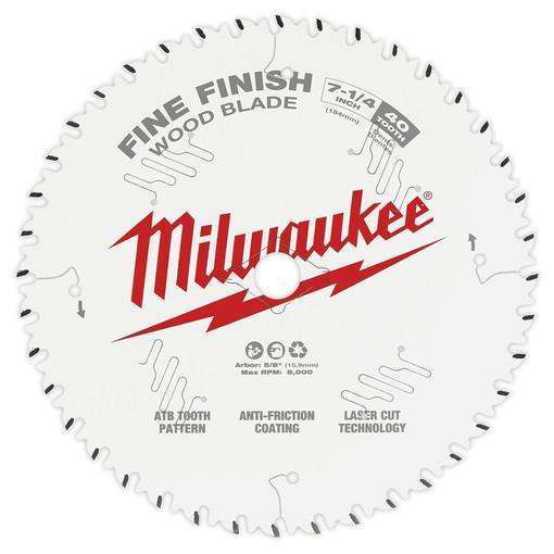 Milwaukee 7-1/4" 40T Fine Finish Circular Saw Blade