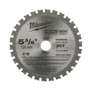 Milwaukee 48-40-4070 5-3/8 Metal Saw Blade 30 Tooth Ferrous