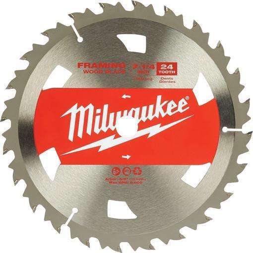 Milwaukee 7-1/4" 24T Basic Framer Circular Saw Blade
