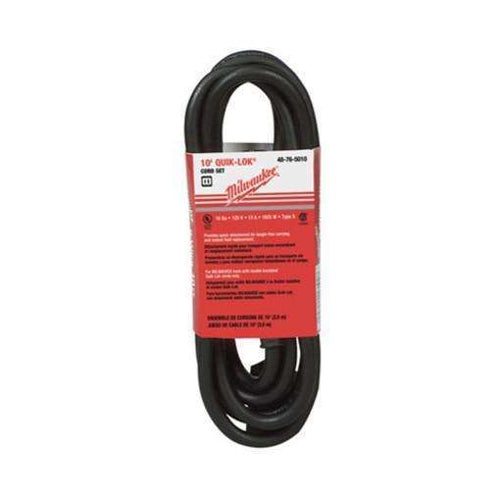 Milwaukee 48-76-5010 10' Quik-Lok 2 Wire Insulated Cord