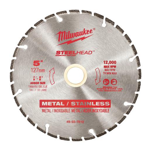 Milwaukee 49-93-7810 5" Steelhead Diamond Cut Off Blade
