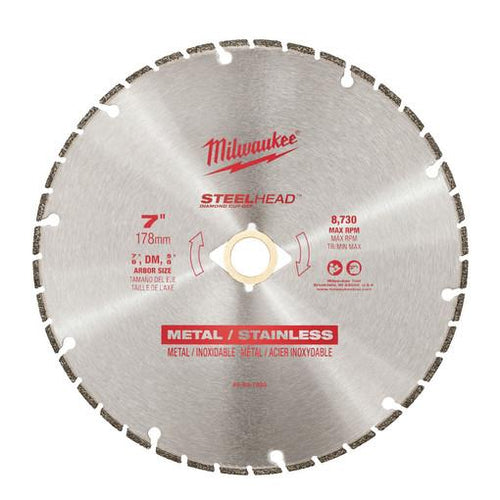 Milwaukee 49-93-7820 7" Steelhead Diamond Cut Off Blade