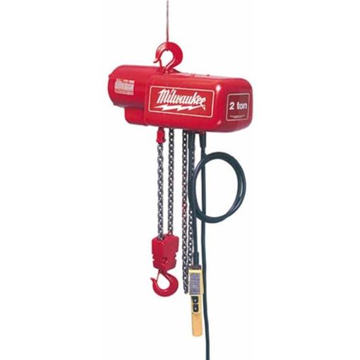 Milwaukee Professional Electric Chain Hoist-44228 Ton Cap