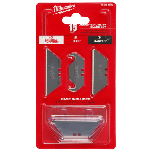 Milwaukee 48-22-1930 15 Piece Assorted Utility Blade Set