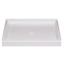 Mustee | 36" x 48" Durabase Rectangular Shower Base, White | 3648M