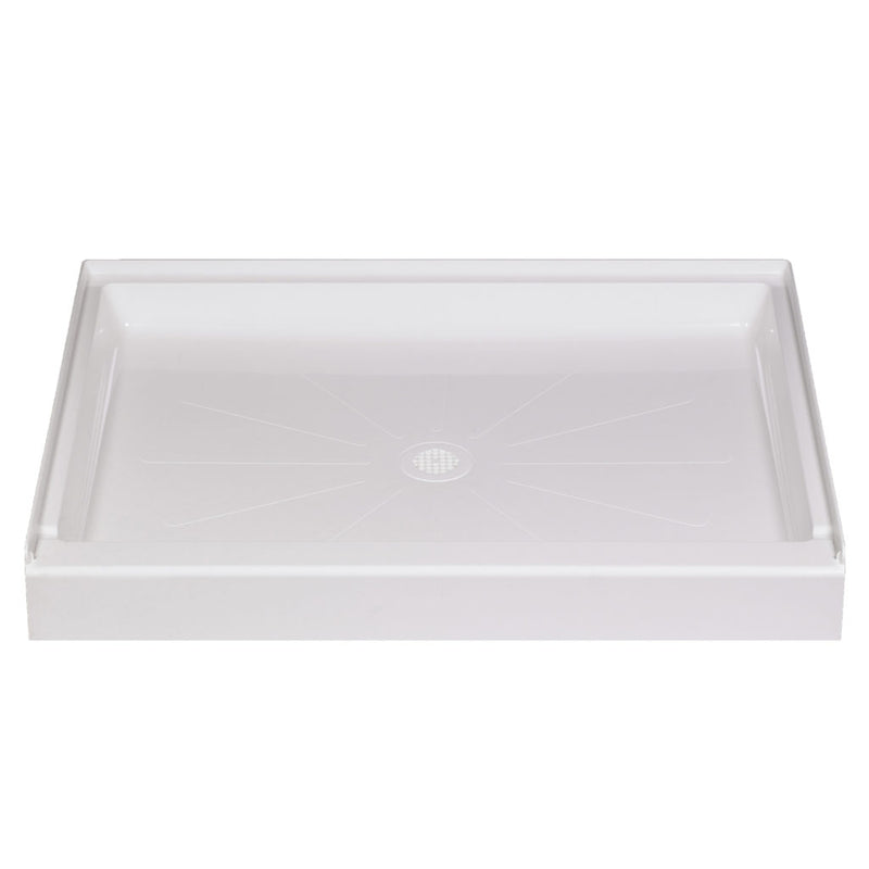 Mustee | 36" x 48" Durabase Rectangular Shower Base, White | 3648M