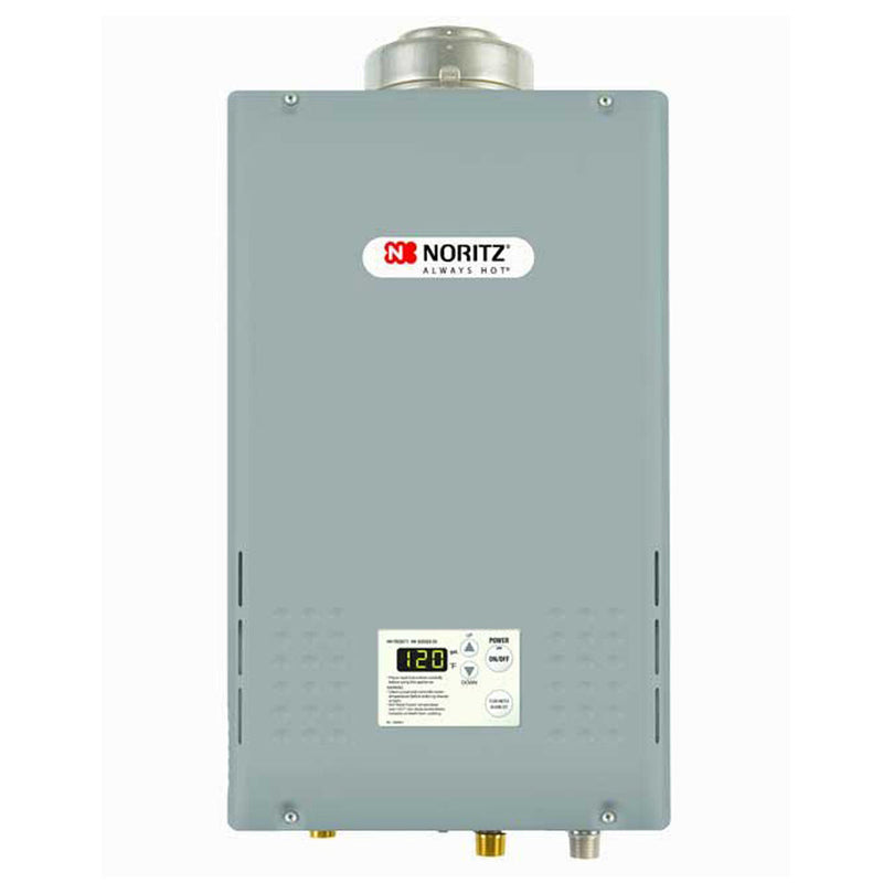 Noritz NC199DVCLP 9.8 GPM Commercial Series Liquid Propane Mid-Efficiency Indoor Tankless Water Heater 5-Year Warranty