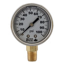 2" Liquid Filled Gauge 200 PSI, Brass Connection