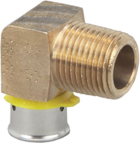 Viega 2814ZL PureFlow Press 90¡ elbow 3/4'' x 3/4'' P x MPT