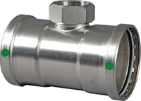 Viega 4017.2XL ProPress XL reducing tee 2-1/2'' x 2-1/2'' x 3/4'' P1 x P2 x FPT