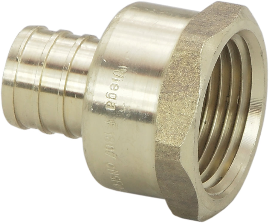 Viega V5012ZL PureFlow Crimp adapter 3/8'' x 1/2'' Crimp x FPT