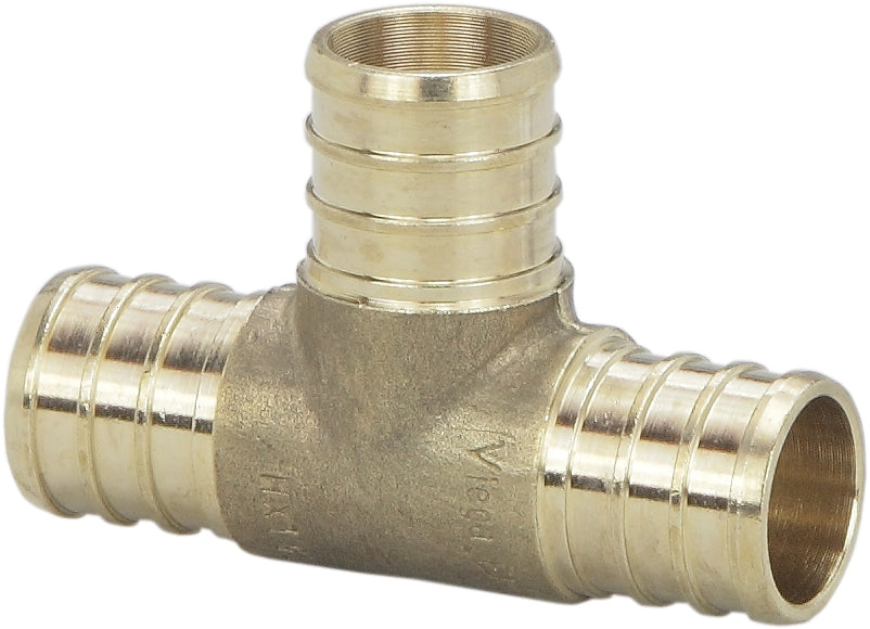 Viega V5018ZL PureFlow Crimp tee 3/4'' x 3/4'' x 1/2'' Crimp1 x Crimp2 x Crimp3