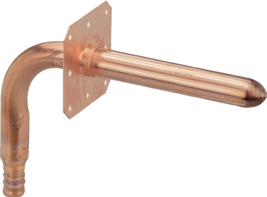 Viega V5070.1 PureFlow Crimp 90¡ stub-out 1/2'' x 1/2'', 3-1/2'' x 8'' Crimp x FTG, L (in) x L (in)
