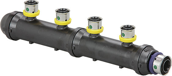 Viega V5636.1 PureFlow Press manifold 6: Closed x 1'' x 1/2'' Outlet(s): P1 x P2 xP3