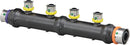 Viega V5636 PureFlow Press manifold 4: 3/4'' x 3/4'' x 1/2'' Outlet(s): P1 x P2 x P3