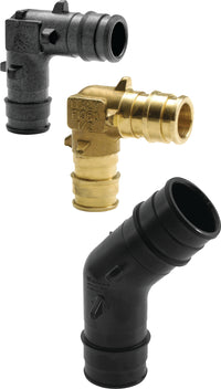 Uponor Q4761515 ProPEX EP 45 Elbow, 1 1/2" PEX x 1 1/2" PEX