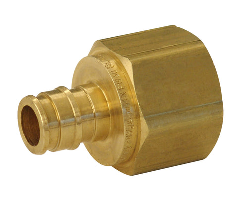 Uponor LF4571010 ProPEX LF Brass Female Threaded Adapter, 1" PEX x 1" NPT