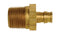 Uponor LF4525075 ProPEX LF Brass Male Threaded Adapter, 1/2" PEX x 3/4" NPT
