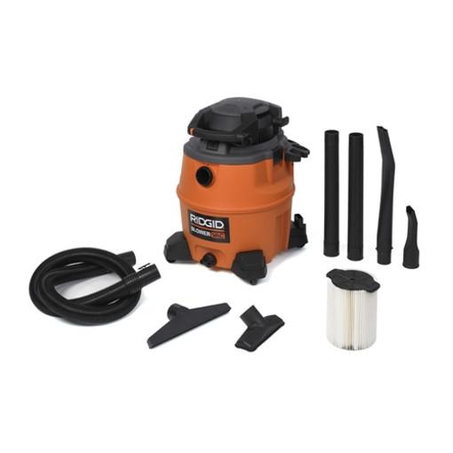 RIDGID 50353 1610RV 16 Gal Red Stainless Steel Wet/Dry Vac