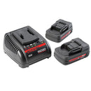 RIDGID 44853 Two 2.0Ah Batteries and Charger Kit, Set Of,