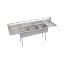 Elkay S3C18X18-2-18X 3 Comp. Sinks, 90X24 OA, 18X18X14 B, L