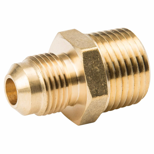 3/8" O.D. Tube x 1/2" MIP Flare Fitting Rough Brass Union