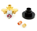 Zurn Temp-Gard III Tract Pack, 4-Port Valve Only with Tub Plug, Service Stops, and 1/2" Cop/ Sweat Connections TPK7300-SSC