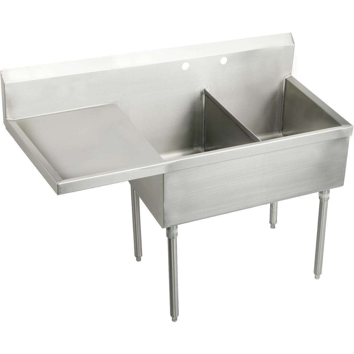 Elkay WNSF8236L2 Weldbilt SS 61-1/2" x 27-1/2" x 14" Floor