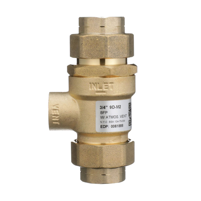 Watts 9DM2 (W/PRESS) 3/4 In Bronze Dual Check Valve