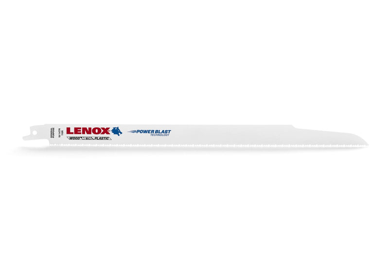 LENOX 20583 12"L x 3/4"W, 10/14 TPI Reciprocating Saw Blade 5PK