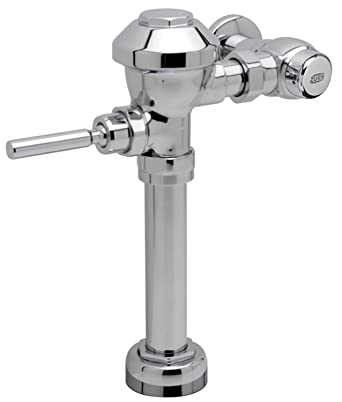 Zurn Aquaflush PL Plus Exposed Manual Flush Valve -1.28 GPF, Sweat Solder Kit, Stop Cap, and Cast Wall Flange in Chrome Z6000PL-HET