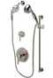 Zurn Temp-Gard III Shower Valve w/ Fixed and Handheld Shower Heads, Slide Bar, Hose, 2-Way Diverter, NPT Connections Z7301-SS-MT-DV-2P-HW