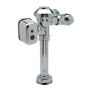 Zurn AquaFlush ZEMS Exposed Hardwired Sensor Diaphragm Flush Valve with High Efficiency 1.28 GPF, 11-1/2" Rough-In, 1-1/2" Top Spud, and Wall-Mounted Sensor in Chrome ZEMS6000-HET-YB-YC