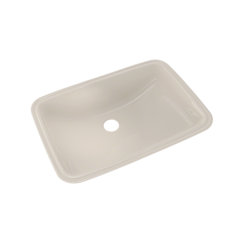 TOTO 19" x 12-3/8" Rectangular Undermount Bathroom Sink with CeFiONtect, Sedona Beige LT542G