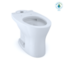 TOTO Drake Dual Flush Elongated Universal Height Toilet Bowl with CEFIONTECT, Cotton White CT746CUFG