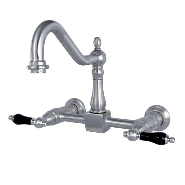 Kingston KS1248PKL Duchess Two-Hnd Wall Mount K Faucet