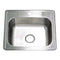 Gourmetier GKTS2522101 25"x22"x10" Drop-In Single Bowl