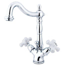 Kingston KS1431PX Heritage 4 in. Centerset Bath Faucet